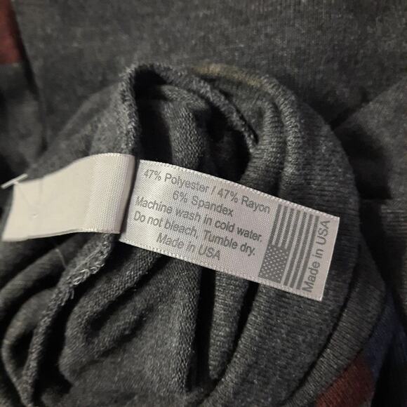 Go Couture Tunic Top Women Small Gray Turtleneck Long Sleeve Casual Asymmetrical - Picture 9 of 9